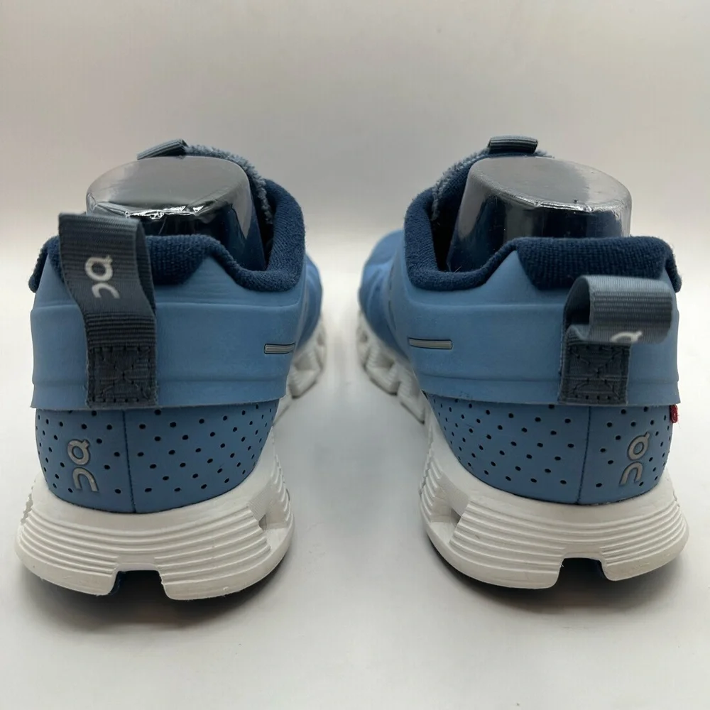 Like NEW Men's On Cloud 5 Terry Neptune White & Blue Running Shoe Sneaker SZ 9.5 - Picture 12 of 16
